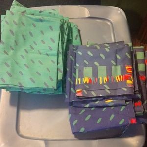 Home made valiances and curtains interchangeable